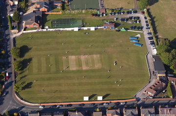 Ormskirk Cricket Club from the air