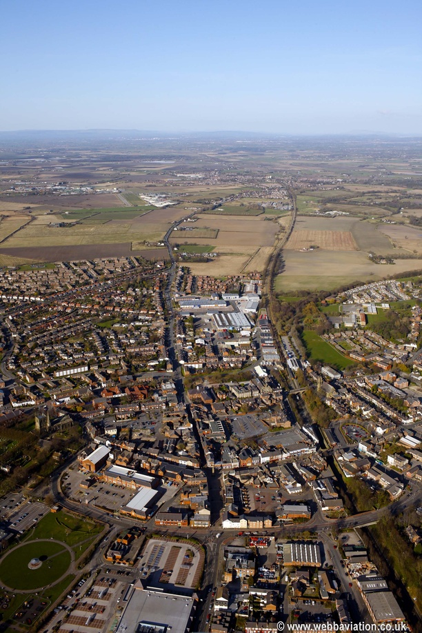 Ormskirk from the air