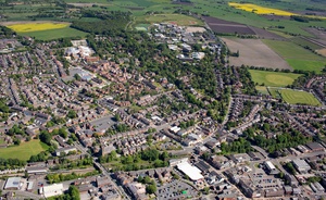 Ormskirkfrom the air