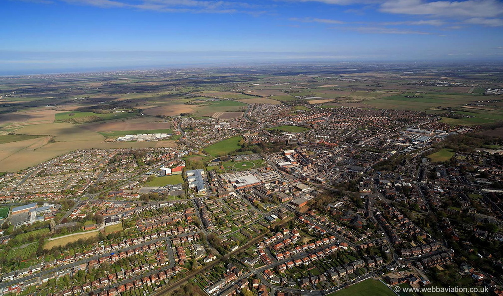 Ormskirk Lancashire from the air