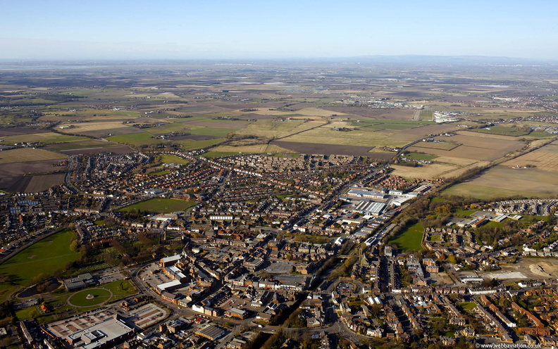 Ormskirk from the air