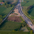 construction of the A585 Windy Harbour to Skippool bypass from the air