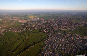 Poulton-Le-Fylde from the air