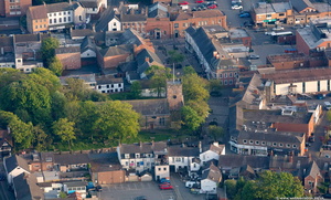 Poulton-le-Fylde town centre from the air