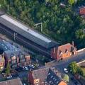 Poulton-le-Fylde railway station from the air