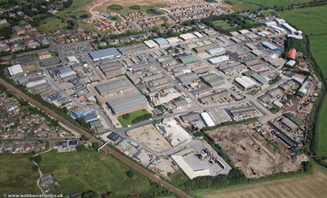 Poulton Industrial Estate Poulton-le-Fylde FY6 from the air