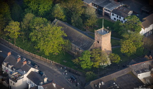 St Chad’s Church Poulton-le-Fylde from the air