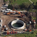 waterworks pipe construction by Donegan Civil Engineering in Poulton-Le-Fylde  aerial photo