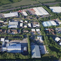 Broughton Business Park Preston  from the air