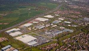 Fulwood Central Preston Lancashire aerial photo