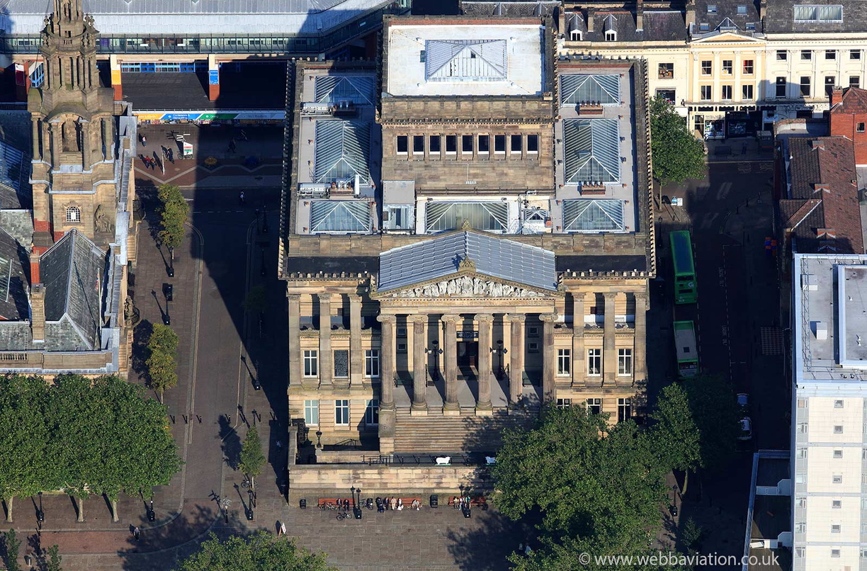 Harris Museum & Art Gallery Preston  aerial photograph 