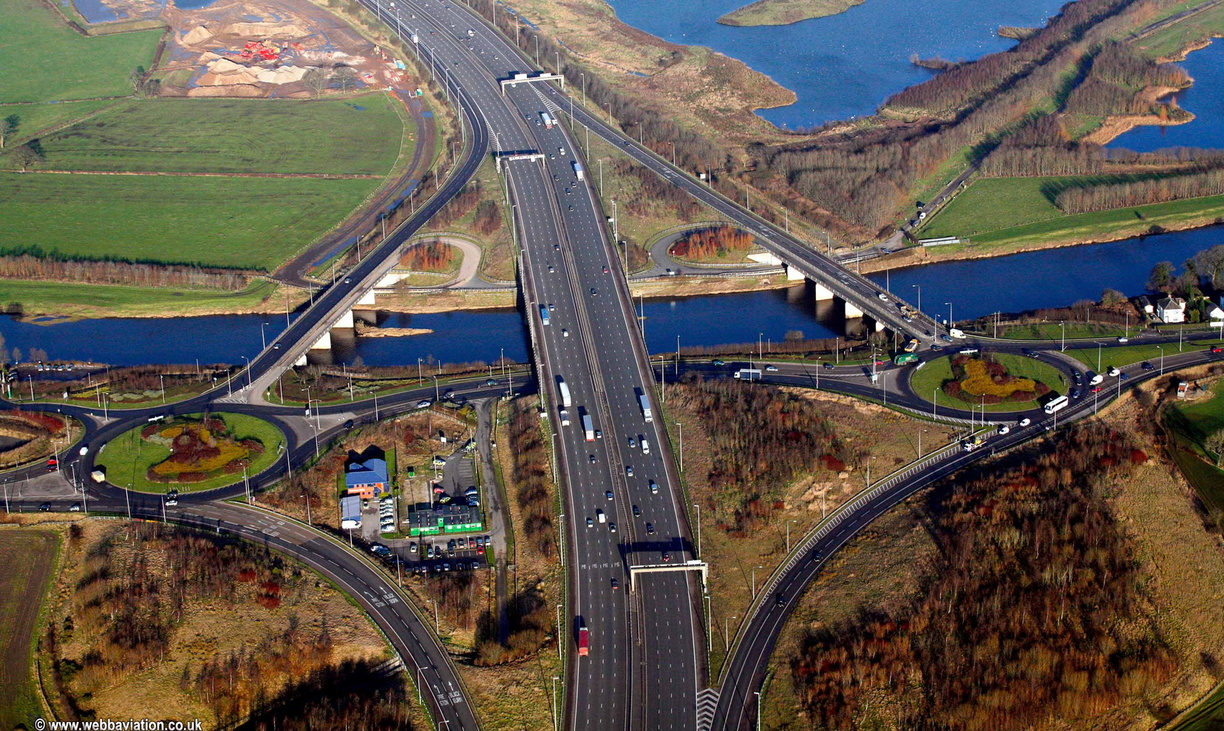 Junction 59 M6 Motorway Preston aerial photo