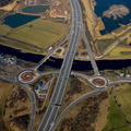 junction 31, M6 Motorway at Preston aerial photo