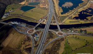 junction 31, M6 Motorway at Preston aerial photo