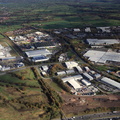 Millennium City Park and surrounding vicinity Preston aerial photograph 