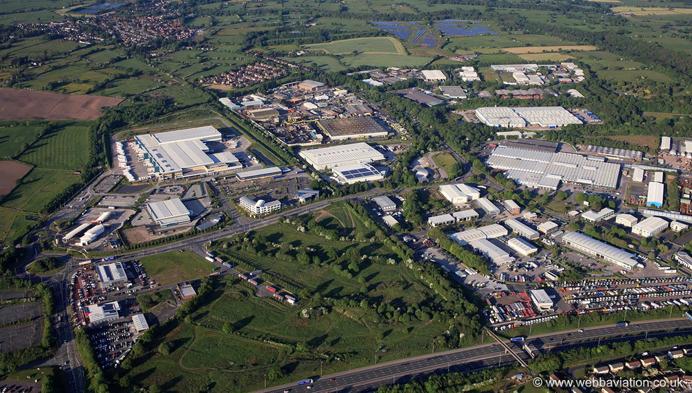 Millennium City Park, Preston from the air