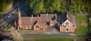 Penwortham Methodist Church, Preston  aerial photo
