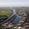 Preston Docks aerial photo