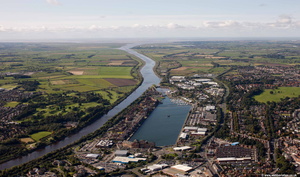 Preston Docks aerial photo