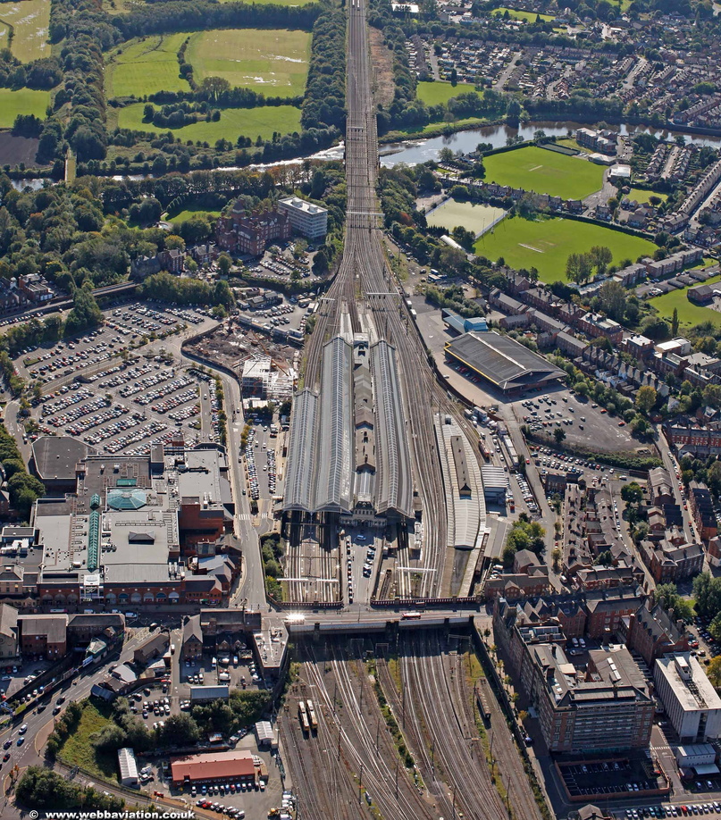 Preston Station aerial photo