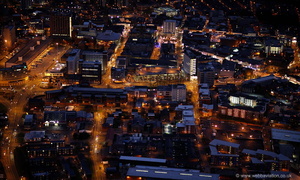 Preston at night from the air