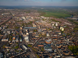 Preston town centre aerial photo