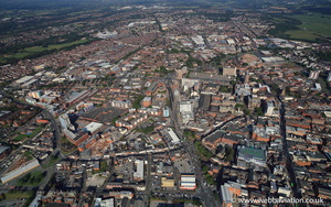 Preston Lancashire aerial photograph 
