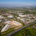 Red Scar Industrial Estate Preston from the air