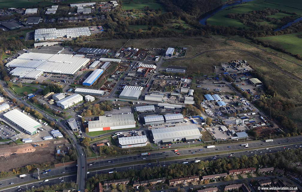  Red Scar Industrial Estate Longridge Rd Preston aerial photograph 