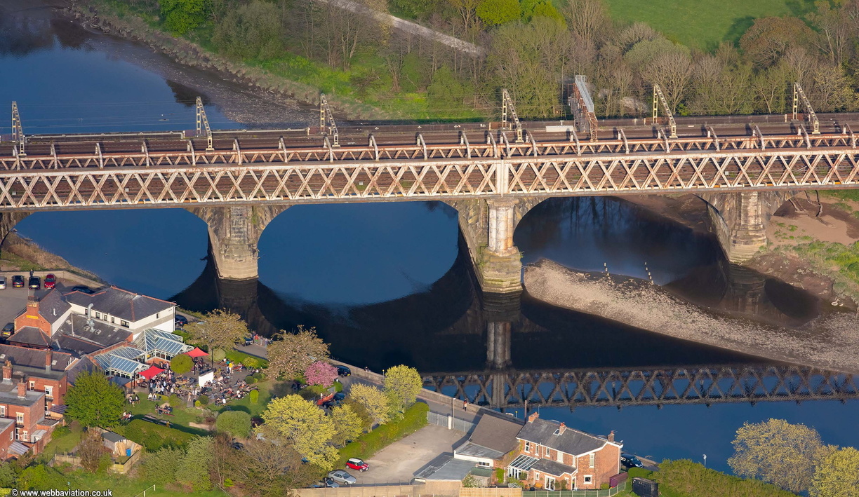 Ribble Viaduct aerial photo