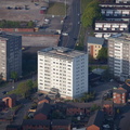  Richmond House, Carlisle House and Lincoln House tower blocks, Preston  aerial photo