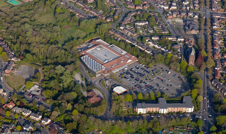 Sainsbury's Supermarkt Preston aerial photo