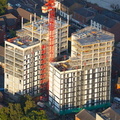 Stoneygate apartment tower block Preston aerial photo