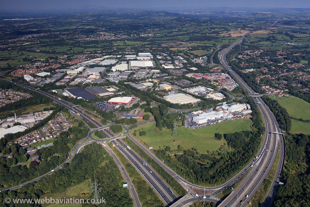 Walton Summit Centre, Preston aerial photograph 