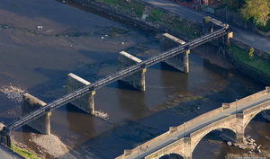 West Lancashire Railway Bridge, Preston aerial photo