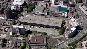 Preston Bus Station Preston Lancashire aerial photograph