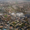 Prestwich  town Centre aerial photo