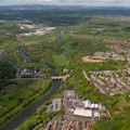 River Irwell at Prestwich  aerial photo