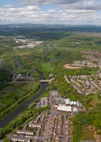 River Irwell at Prestwich  aerial photo