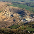 Scout Moor Quarry Lancashire from the air