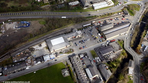 Rawtenstall railway station  from the air 