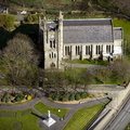 Saint Mary's Church Rawtenstall  from the air 