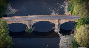 Ribchester Bridge from the air