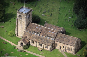 St Wilfrid's Church, Ribchester from the air