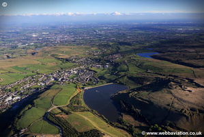 Crown Reservoir  Lancashire aerial photograph