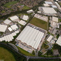 Heywood Distribution Park, Rochdale from the air vertical