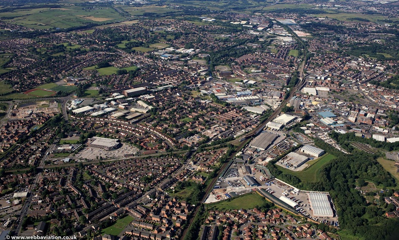 Newbold  Rochdale Greater Manchester  from the air