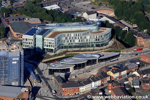 No 1 Riverside Rochdale Lancashire aerial photograph