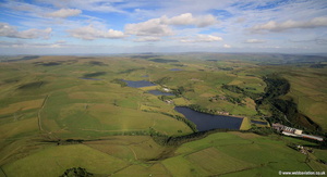 Ogden Reservoir  aerial photograph