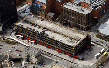 Baillie Street Bus Station  Rochdale  from the air